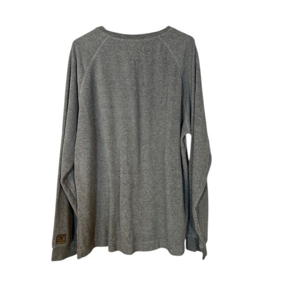 Perry Ellis Portfolio Gray Long Sleeve Fleece Cozy Pullover Sweater Men Sz XL - Picture 2 of 8